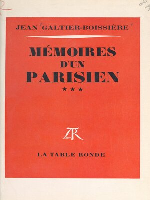 cover image of Mémoires d'un Parisien (3)